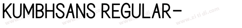 KumbhSans Regular字体转换